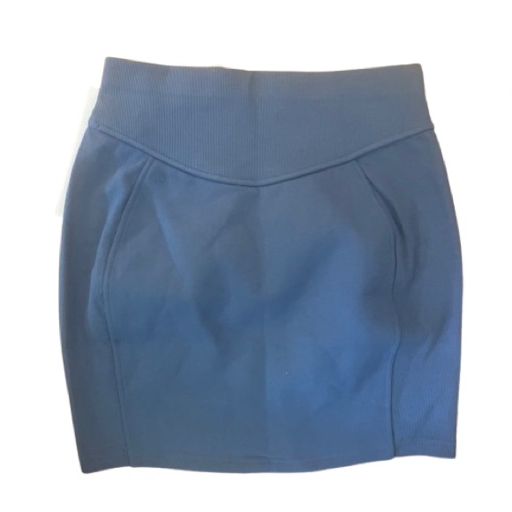 NWT Lululemon Scuba High Rise Mini Skirt Oasis Blue XS - Picture 7 of 8